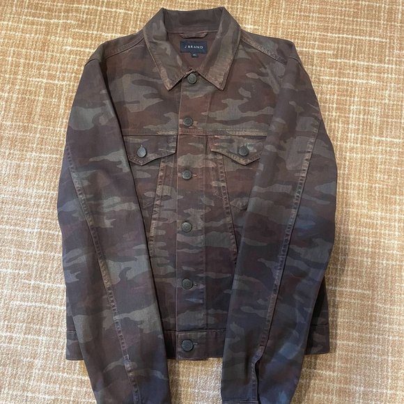 J Brand Camo Denim Jacket Size M - Picture 2 of 4